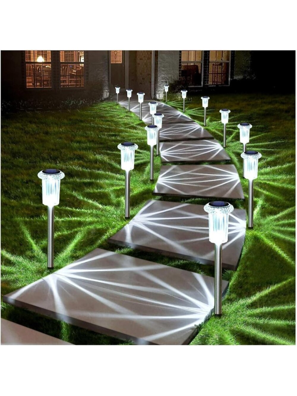 10 Pack Cold Solar Halloween Lights Outdoor Yard Waterproof Halloween Decor